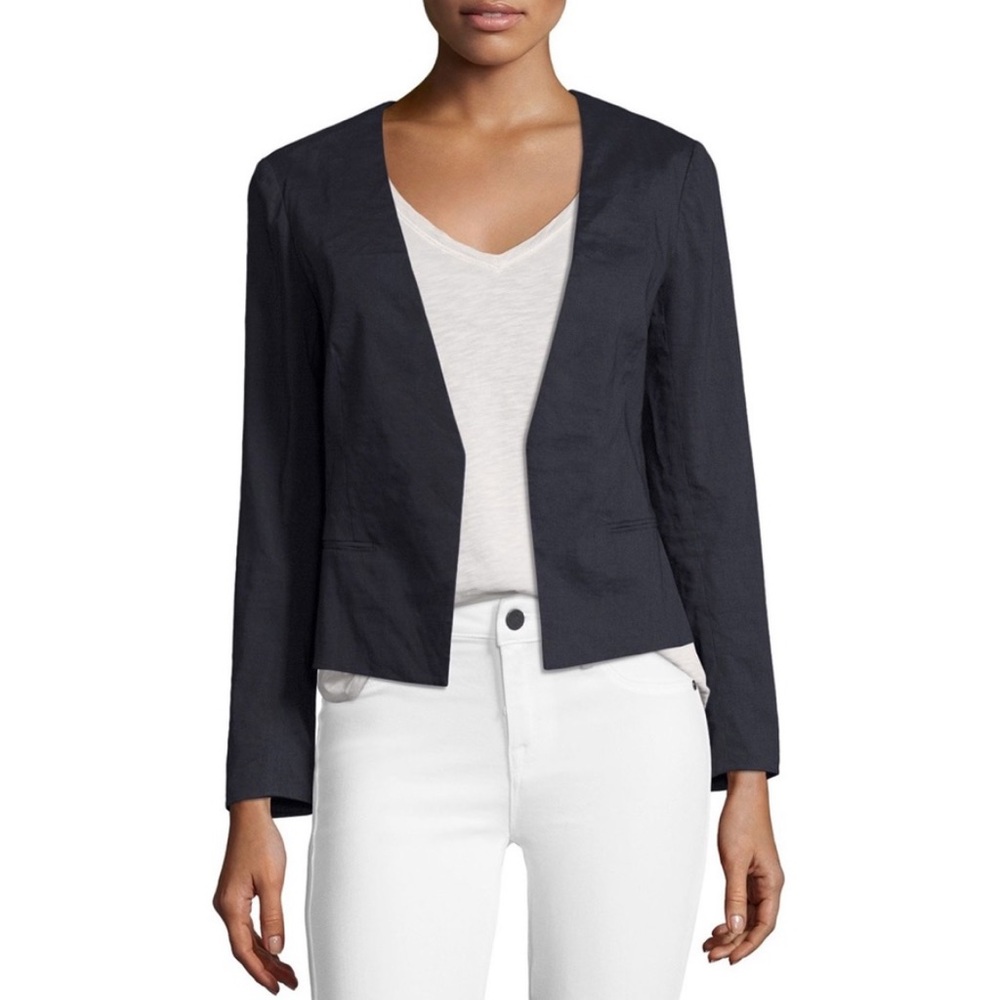 Theory Benefield Crunch Dark Blue Blazer